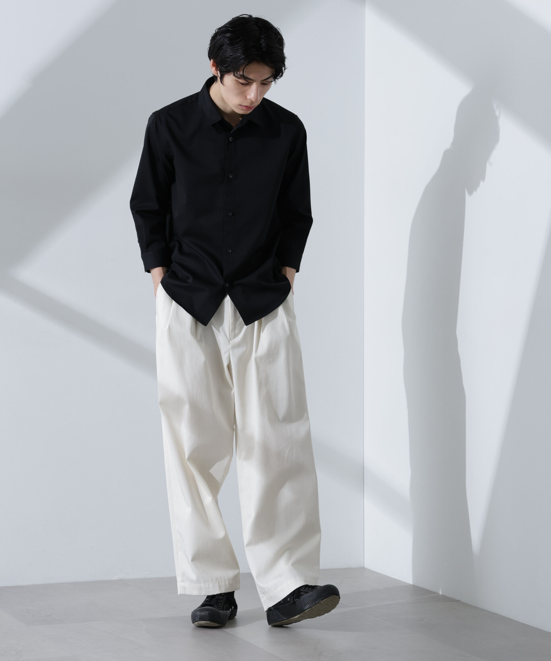 nano･universe「スタンダードレギュラーカラーシャツ/7分袖」|シャツ・ブラウス|