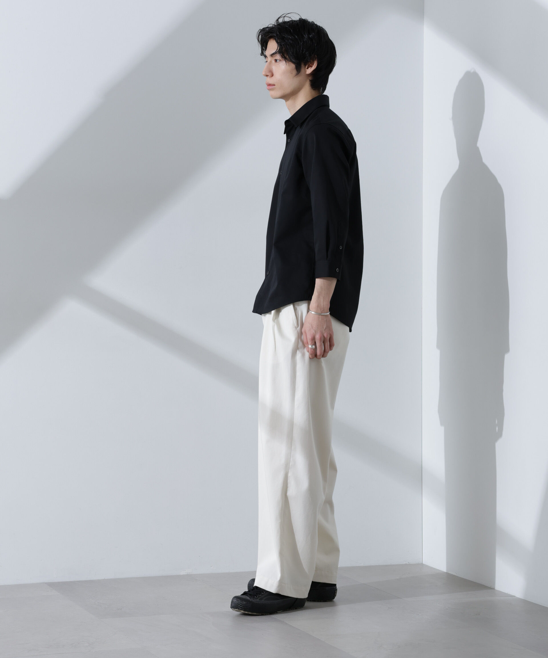 nano･universe「スタンダードレギュラーカラーシャツ/7分袖」|シャツ・ブラウス|