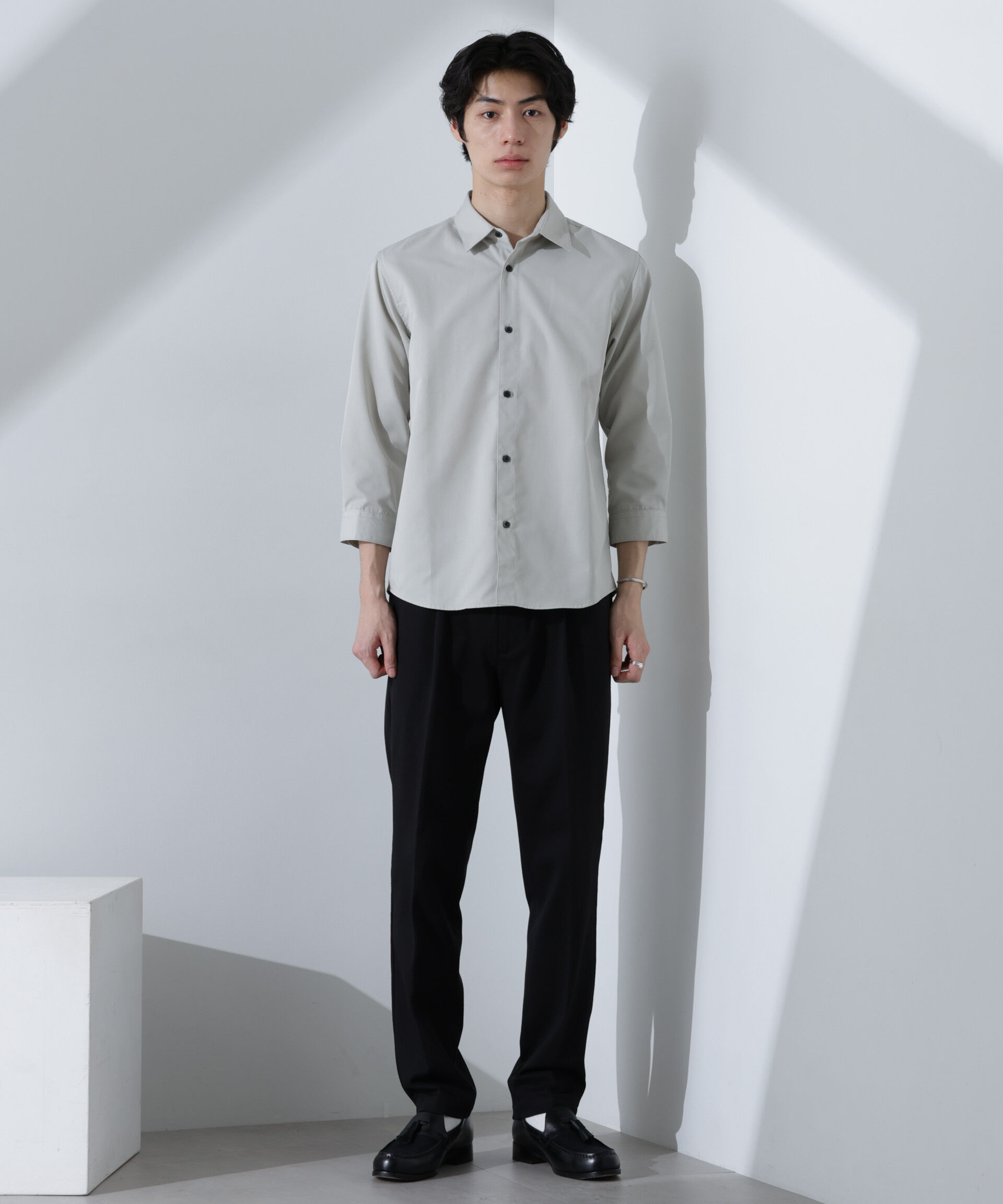 nano･universe「スタンダードレギュラーカラーシャツ/7分袖」|シャツ・ブラウス|