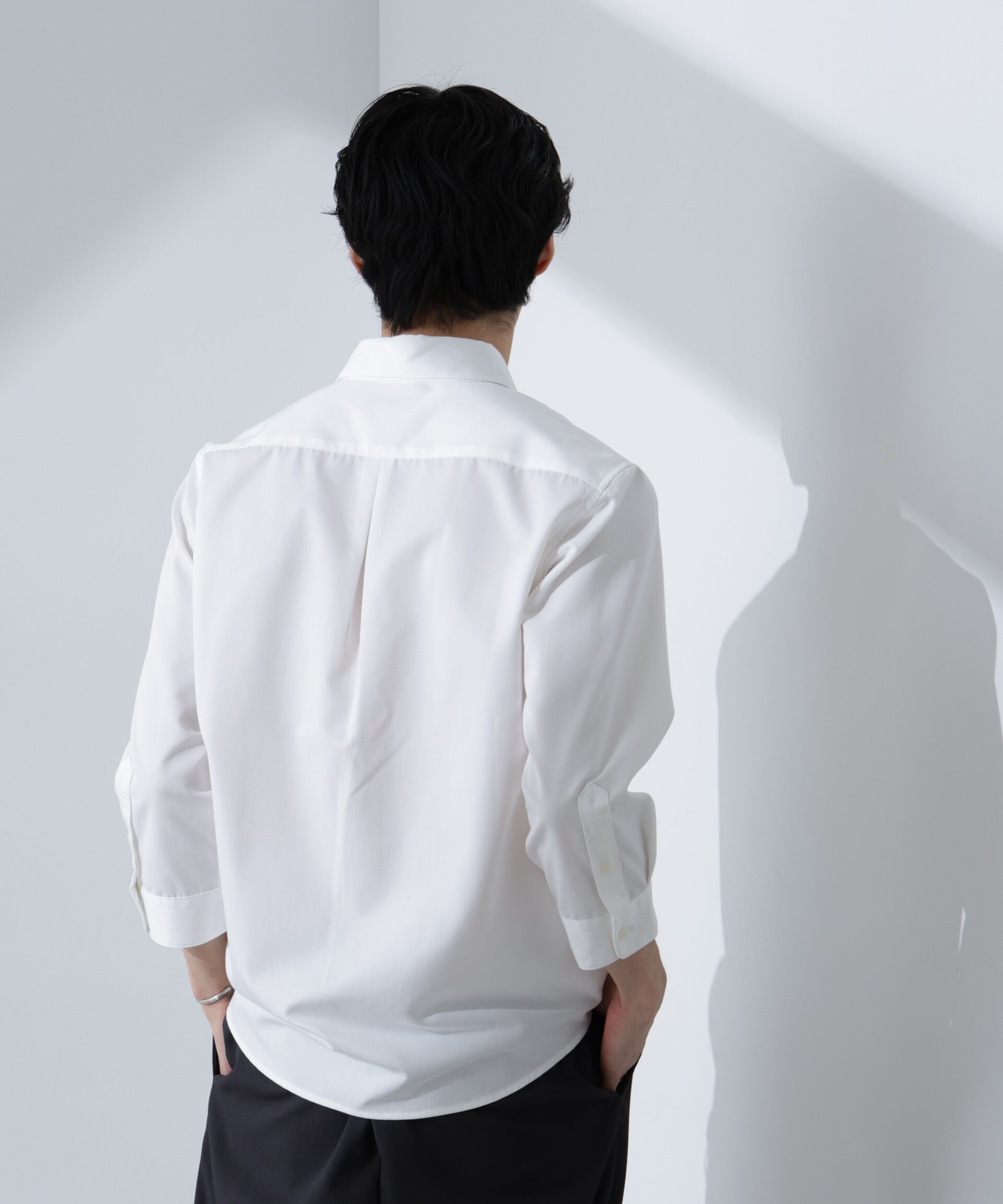 nano･universe「スタンダードレギュラーカラーシャツ/7分袖」|シャツ・ブラウス|