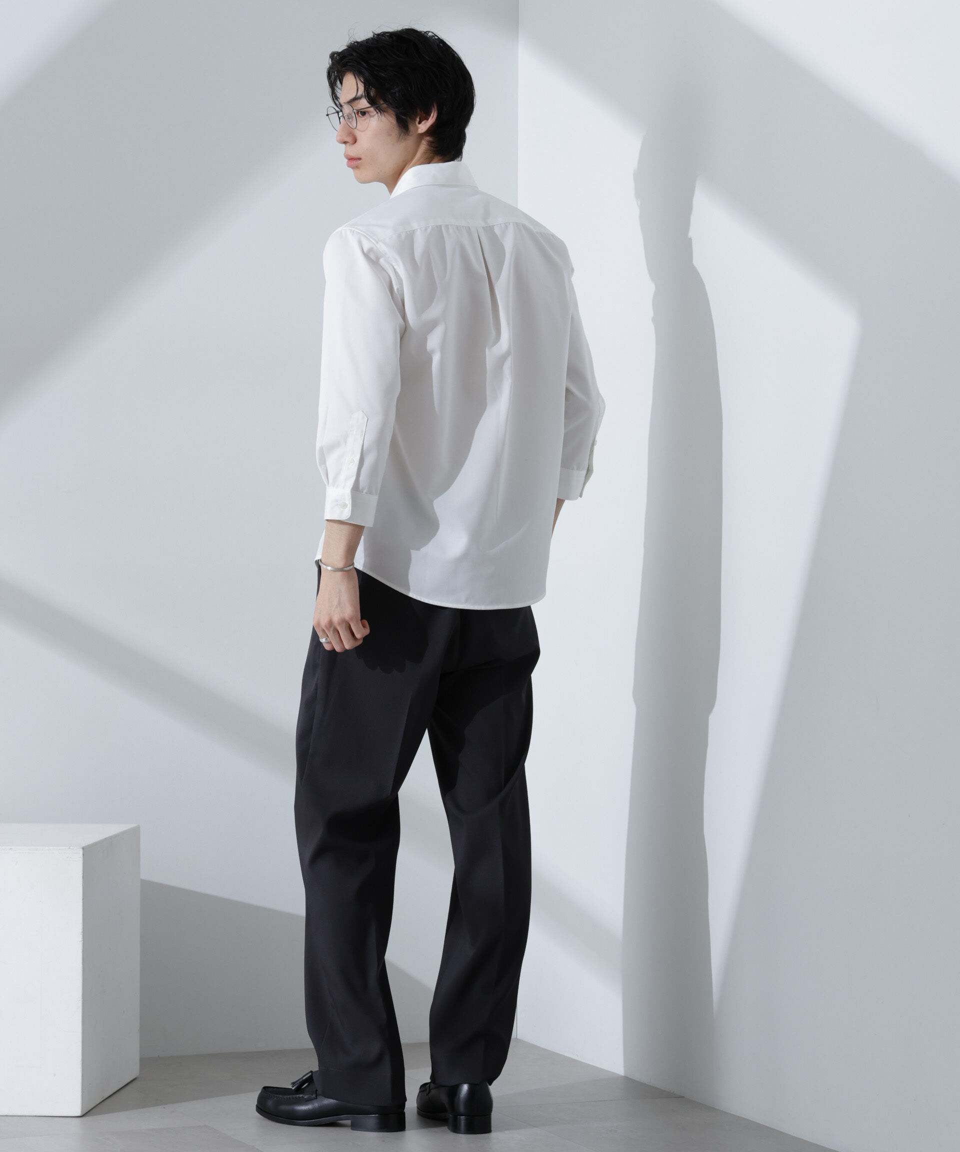 nano･universe「スタンダードレギュラーカラーシャツ/7分袖」|シャツ・ブラウス|