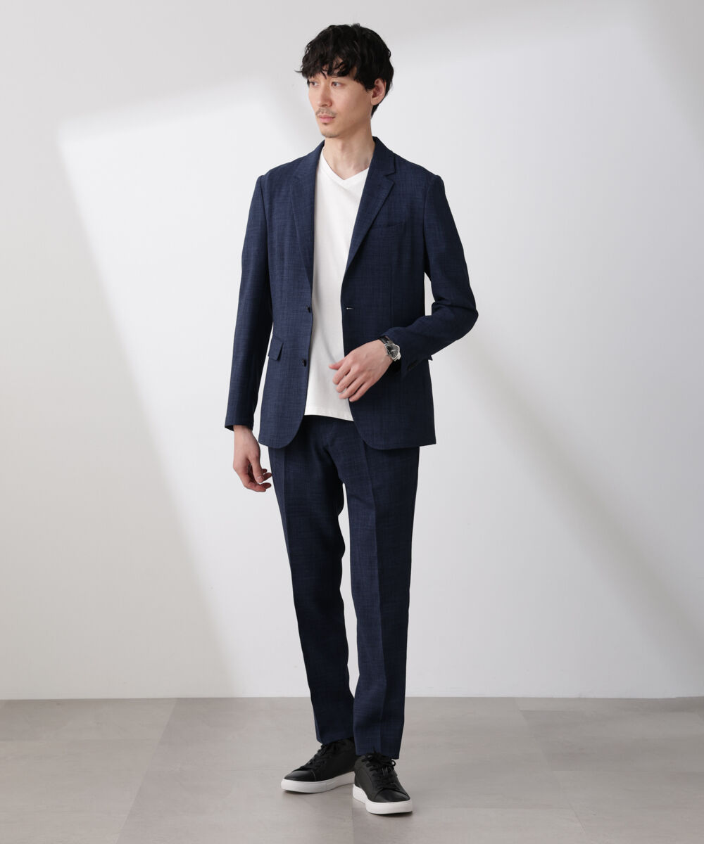 nano･universe「「Damerino」Reflax(R)キャンバスセットアップ / 吸水速乾・防シワ」|スーツ|D.ブルー2