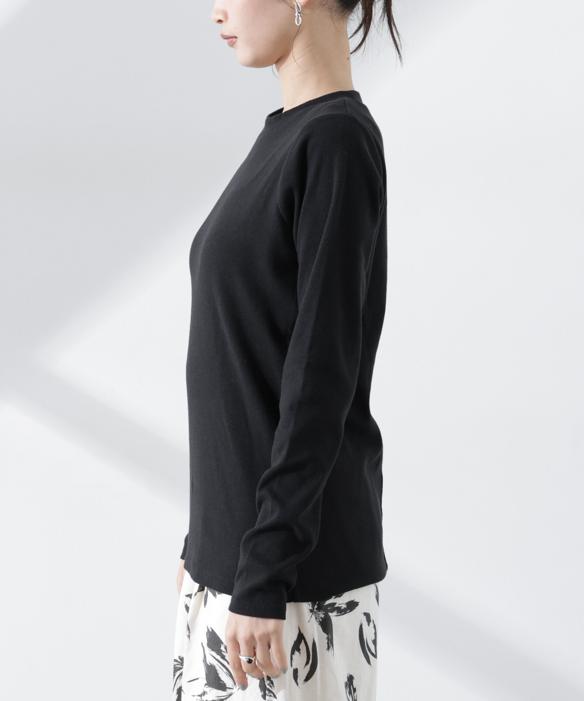 nano･universe「抗菌防臭リブロングスリーブTシャツ」|Tシャツ・カットソー|