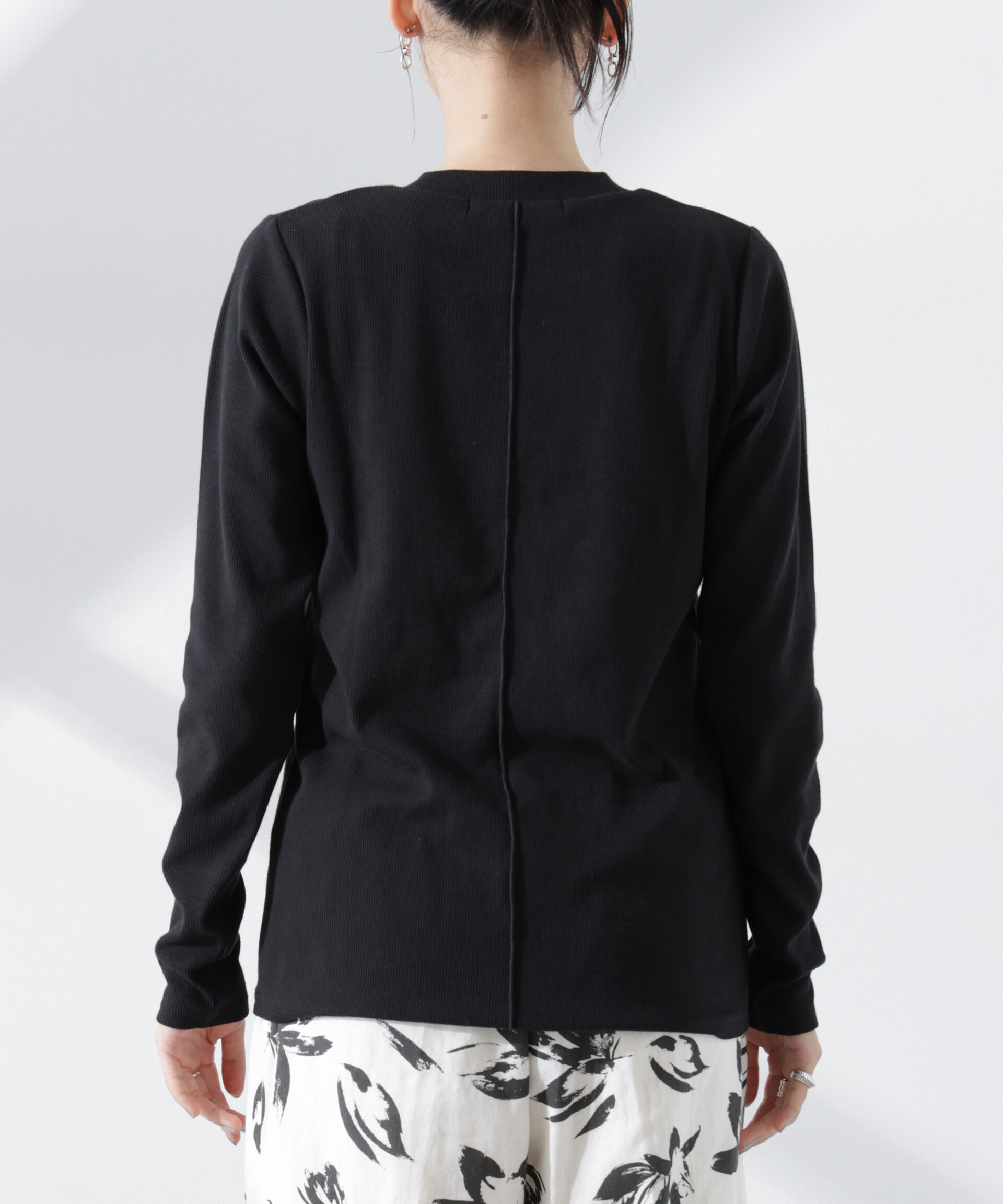 nano･universe「抗菌防臭リブロングスリーブTシャツ」|Tシャツ・カットソー|