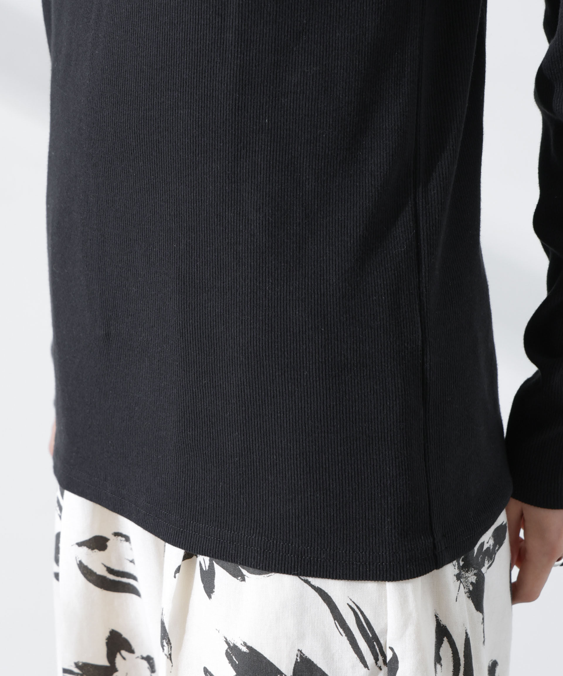 nano･universe「抗菌防臭リブロングスリーブTシャツ」|Tシャツ・カットソー|