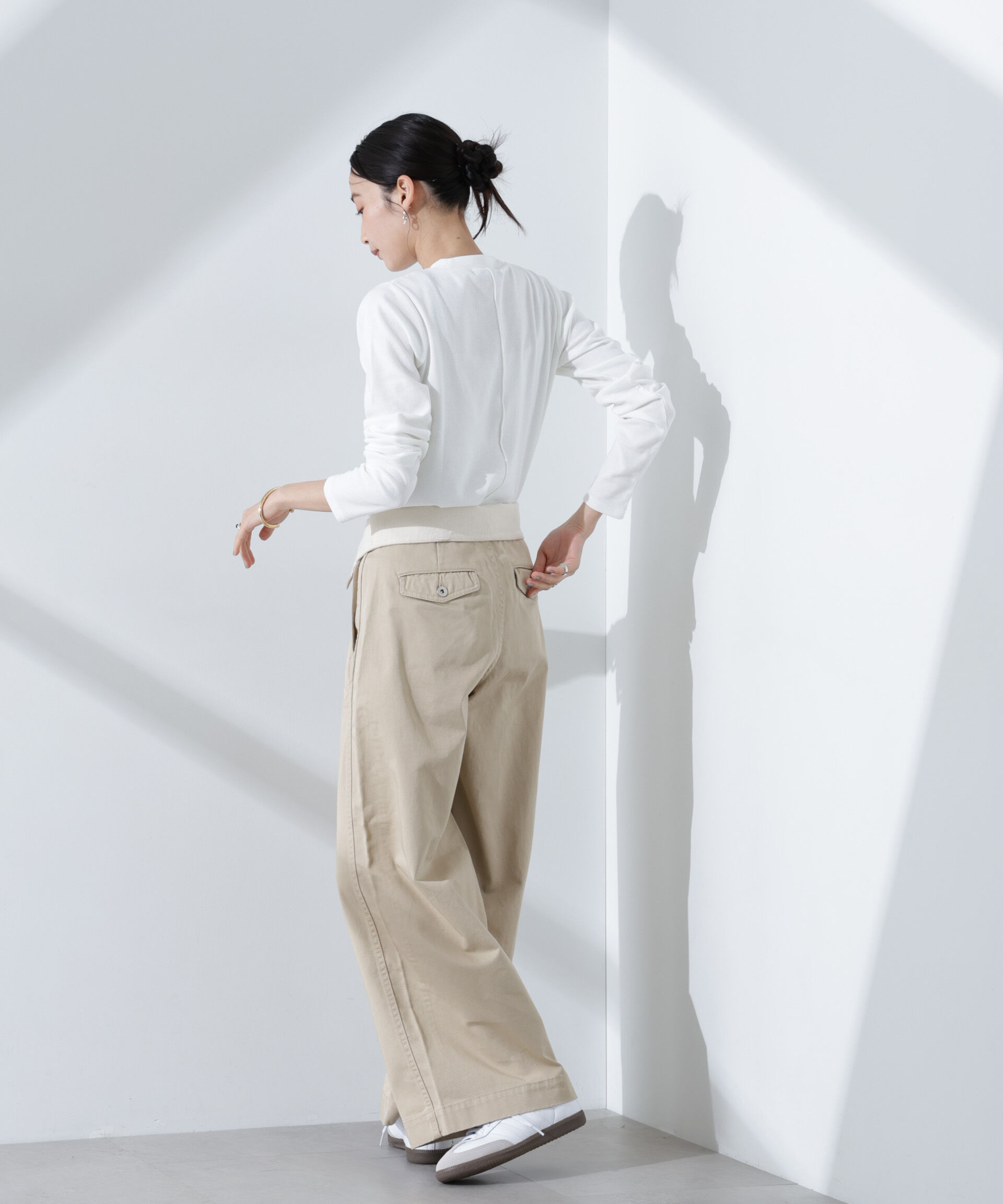 nano･universe「抗菌防臭リブロングスリーブTシャツ」|Tシャツ・カットソー|