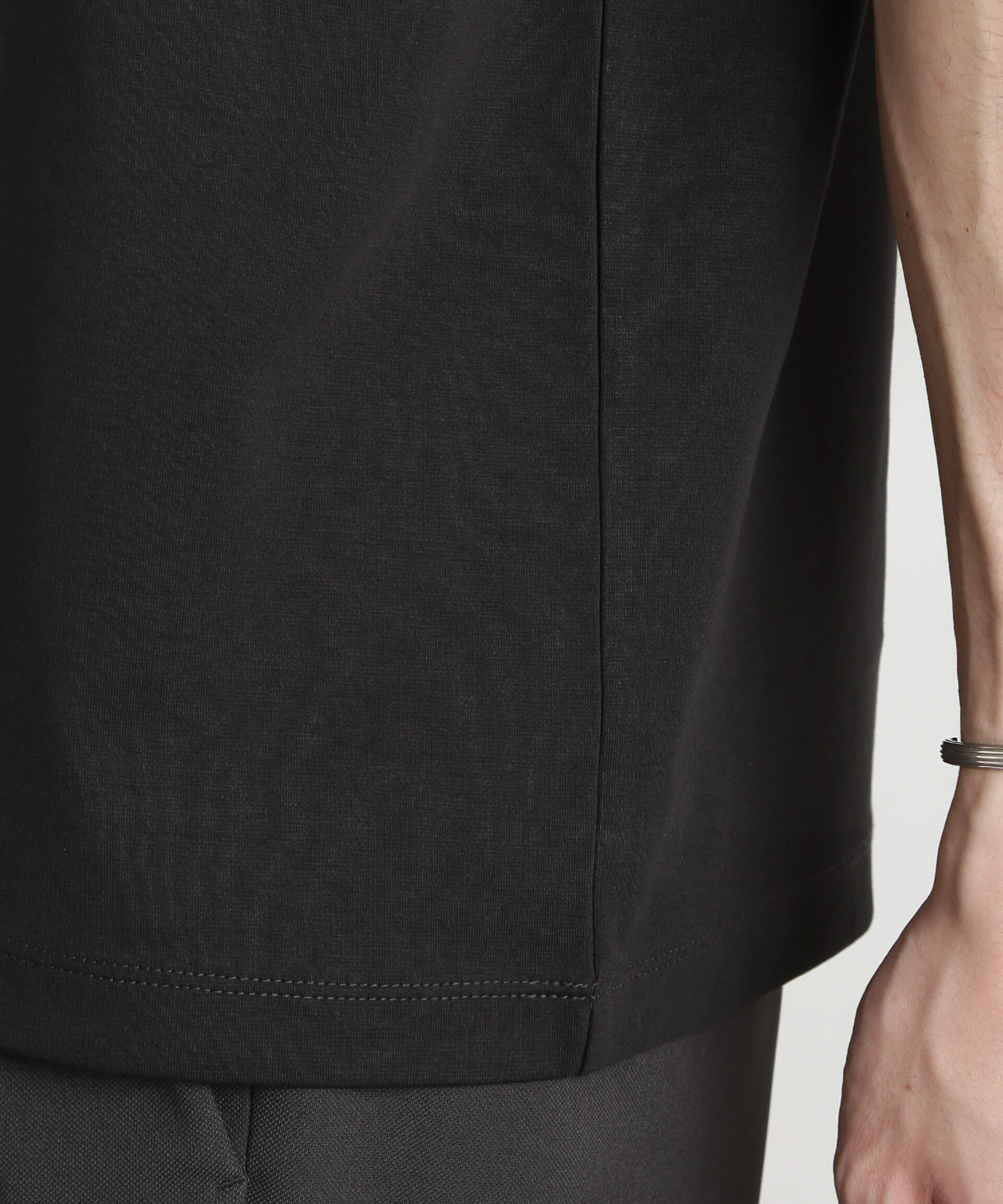 nano･universe「ダブルスムースVネックTシャツ 半袖」|Tシャツ・カットソー|