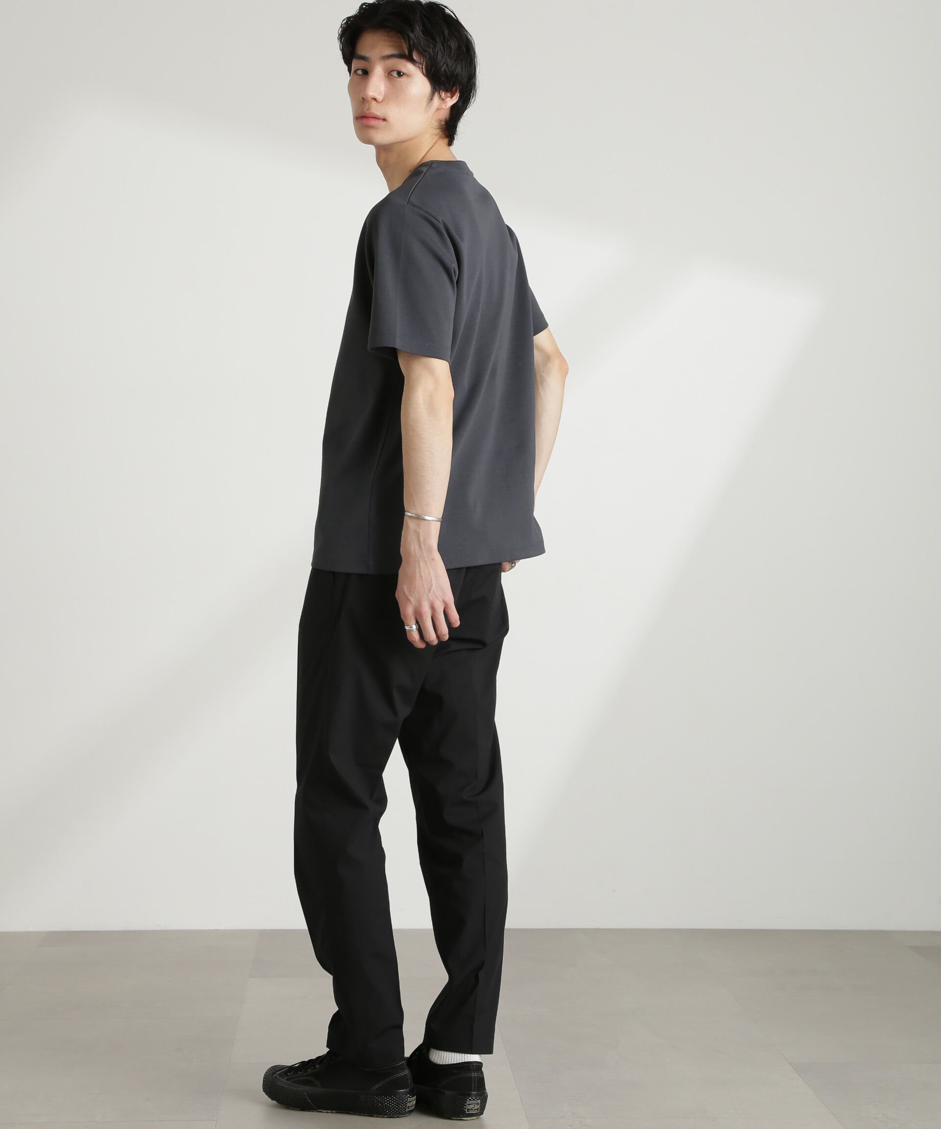 nano･universe「ダブルスムースVネックTシャツ 半袖」|Tシャツ・カットソー|