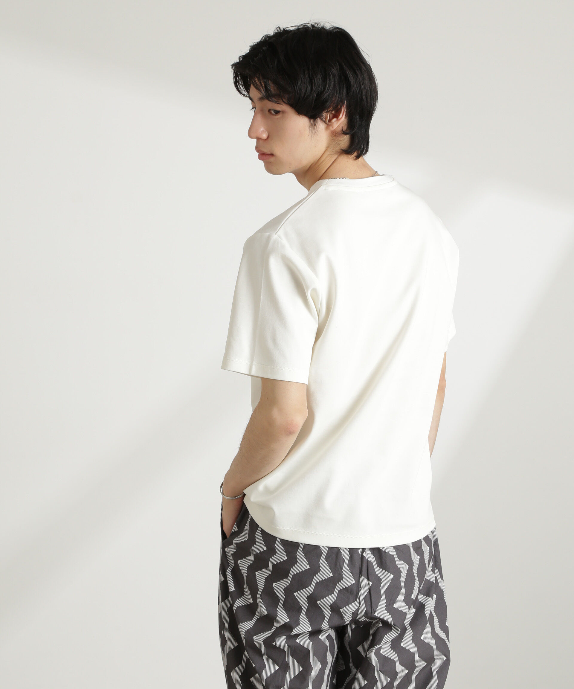 nano･universe「ダブルスムースVネックTシャツ 半袖」|Tシャツ・カットソー|