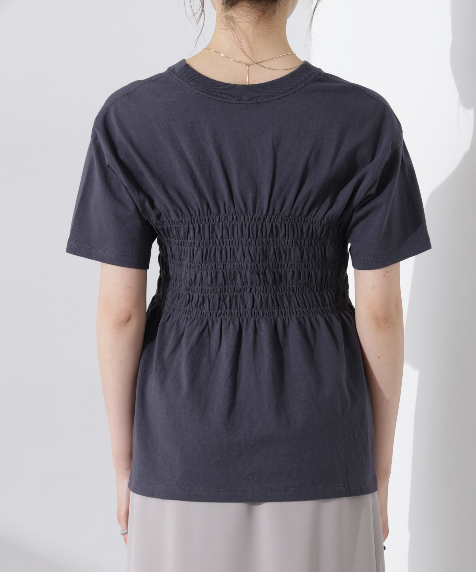 nano･universe「RUSSELL ATHLETIC/別注 Jersey Shirring T」|Tシャツ・カットソー|