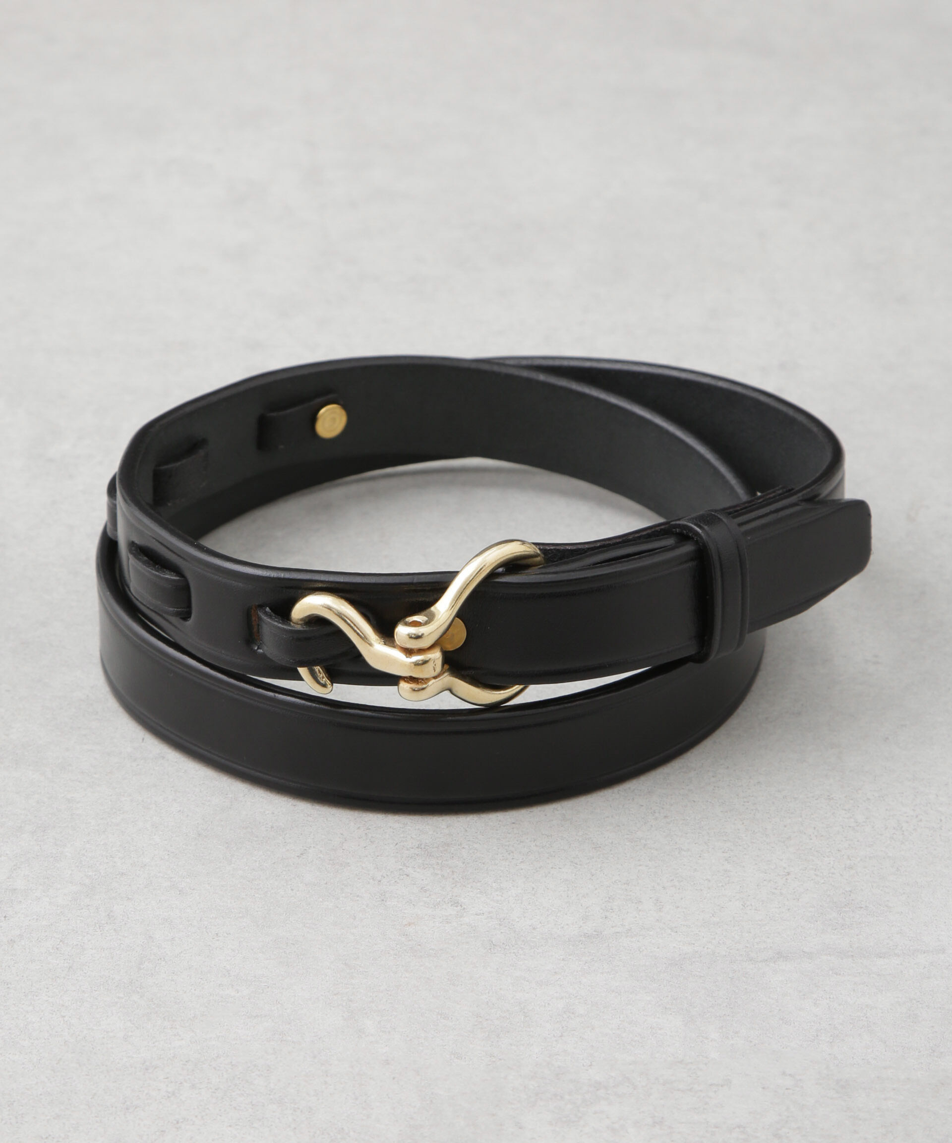 nano･universe「TORY LEATHER/1Mini Hoof Pick Belt」|ベルト|ブラック
