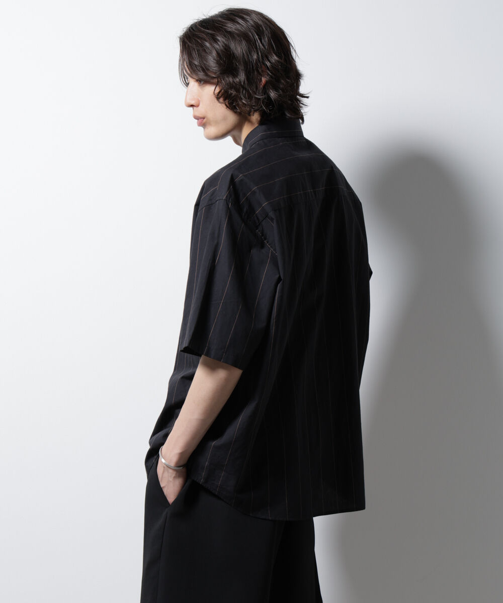 nano･universe「レギュラーカラーコットンリネンストライプシャツ」|シャツ・ブラウス|