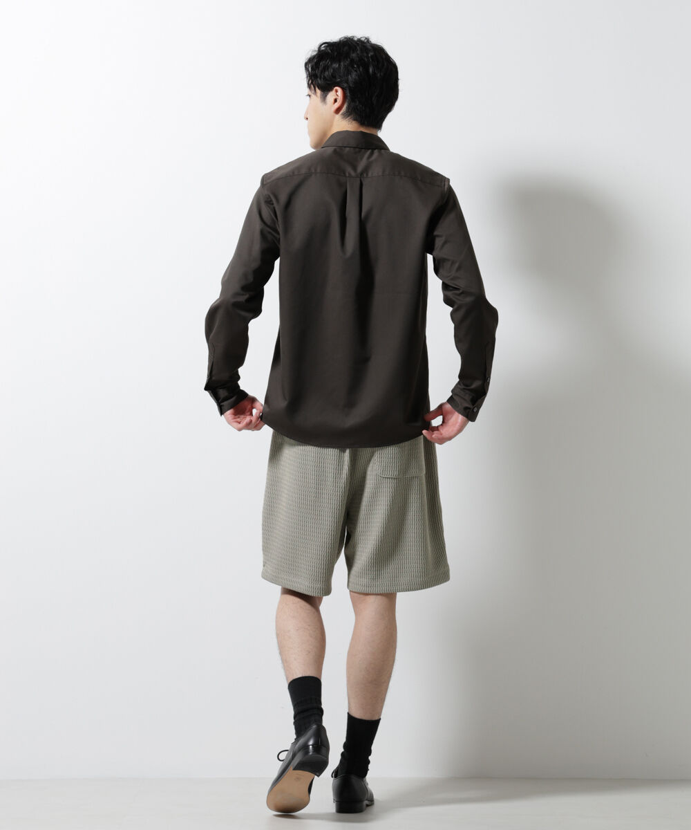 nano･universe「ジャガードニットソーショートパンツ（セットアップ可）」|チノ|