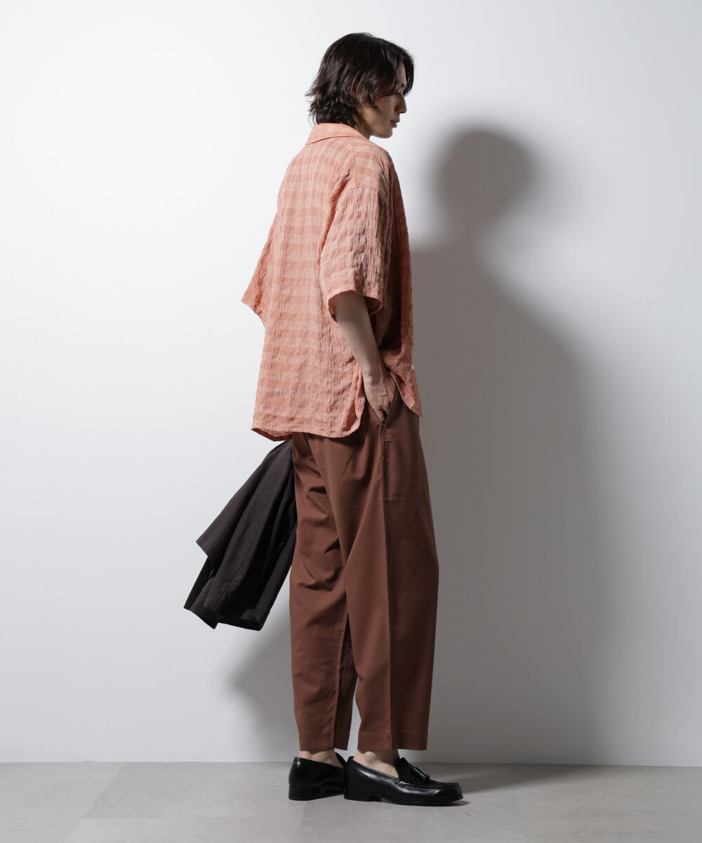 nano･universe「リネンミックスリラックスイージーパンツ」|チノ|