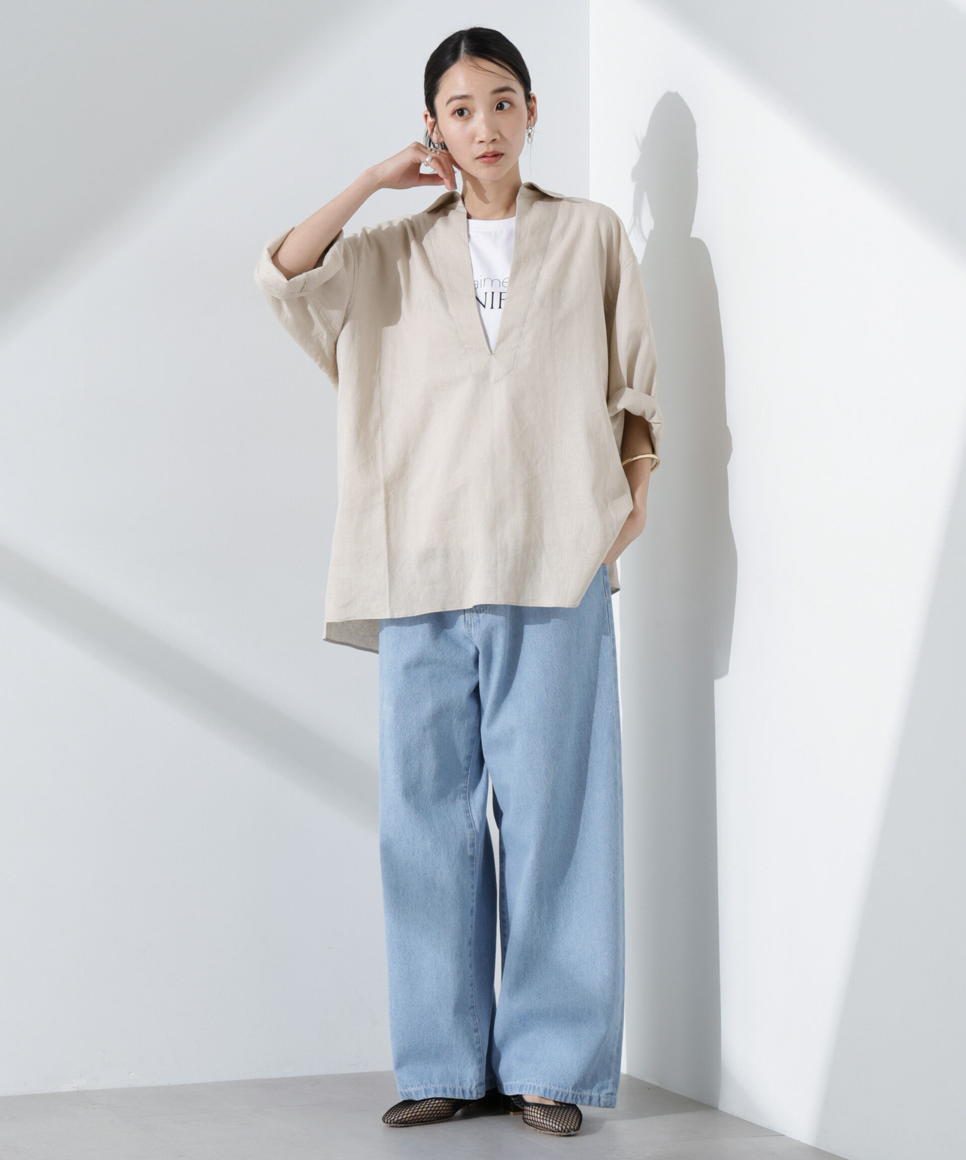 nano･universe「ドロストソフトデニム」|チノ|