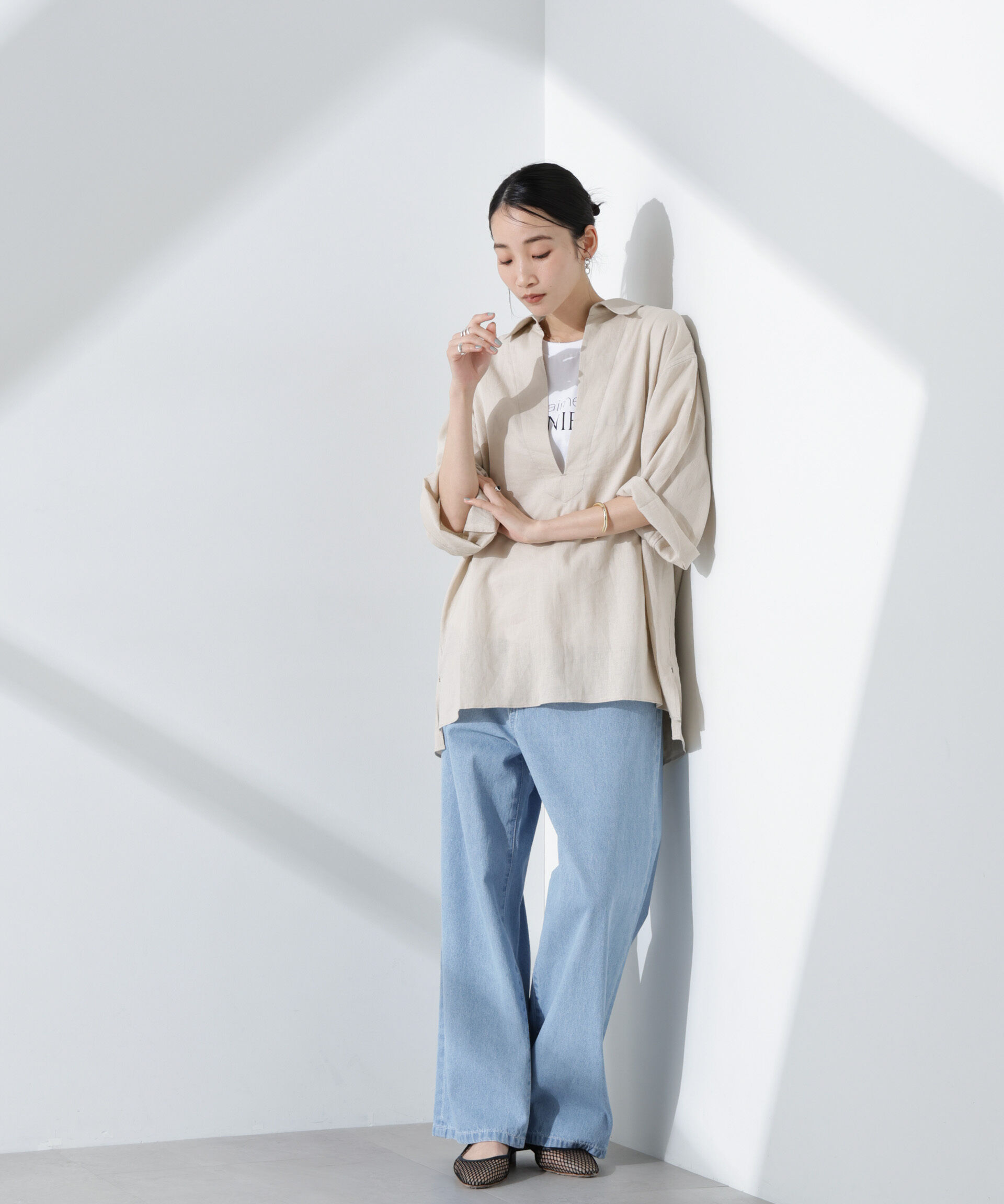 nano･universe「ドロストソフトデニム」|チノ|