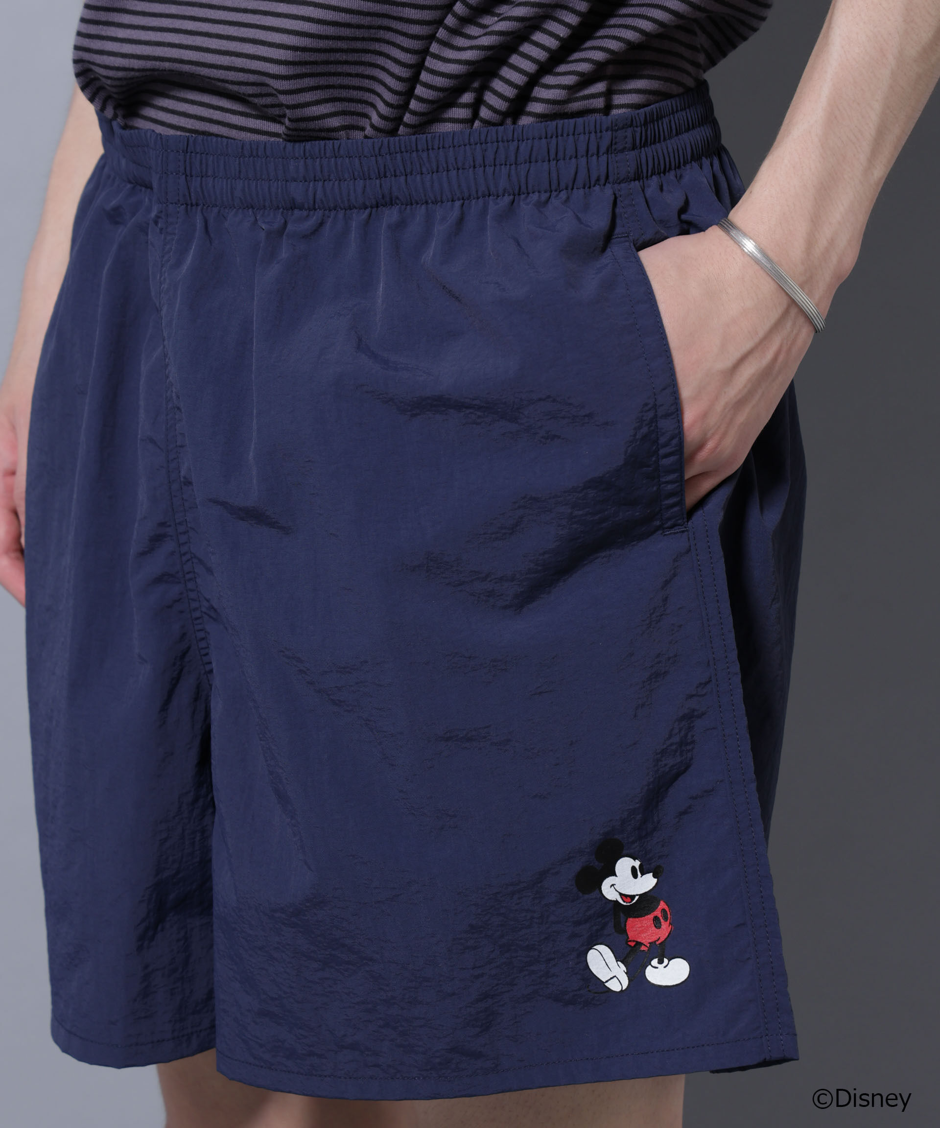 nano･universe「｢NJ/CLUB｣ ミッキーマウス/ナイロンショーツ」|チノ|