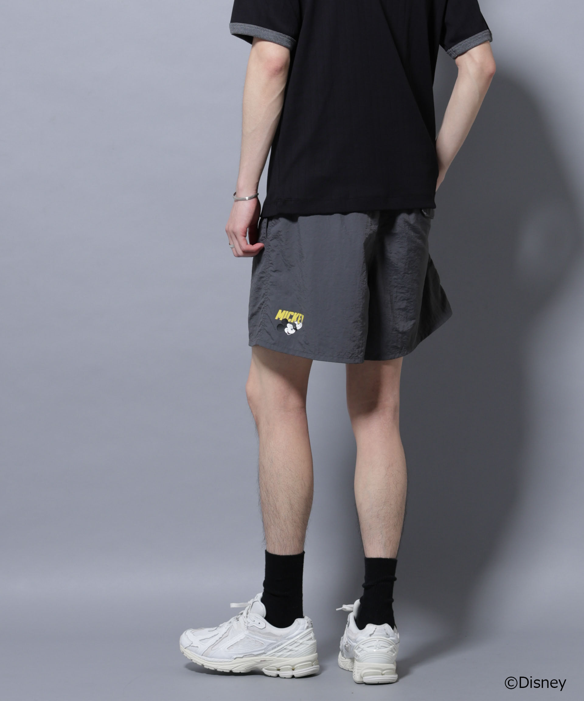 nano･universe「｢NJ/CLUB｣ ミッキーマウス/ナイロンショーツ」|チノ|ブルーグリー 2