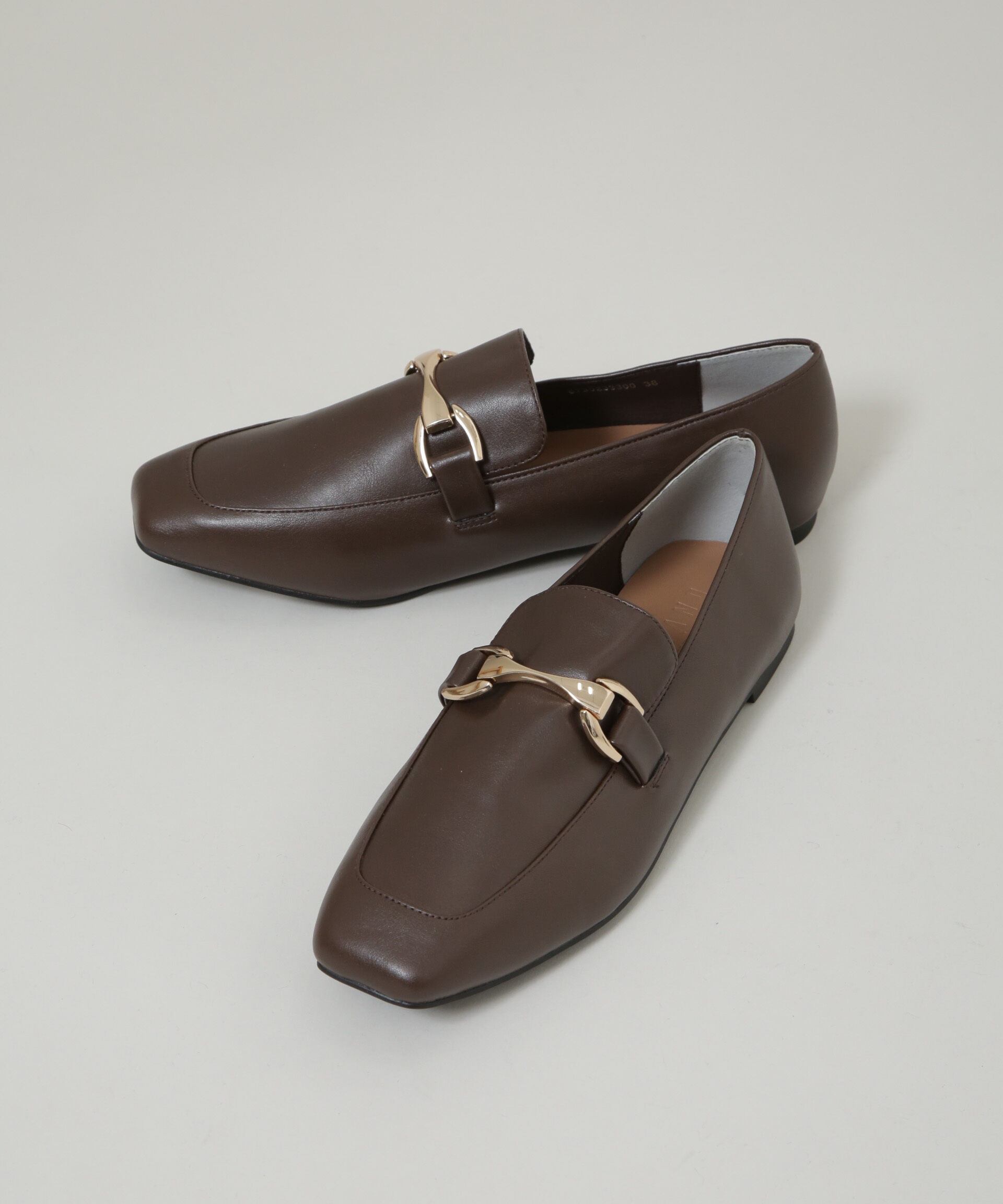 nano･universe「スクエアトゥバックル付きローファー」|ビジネス・ドレスシューズ|