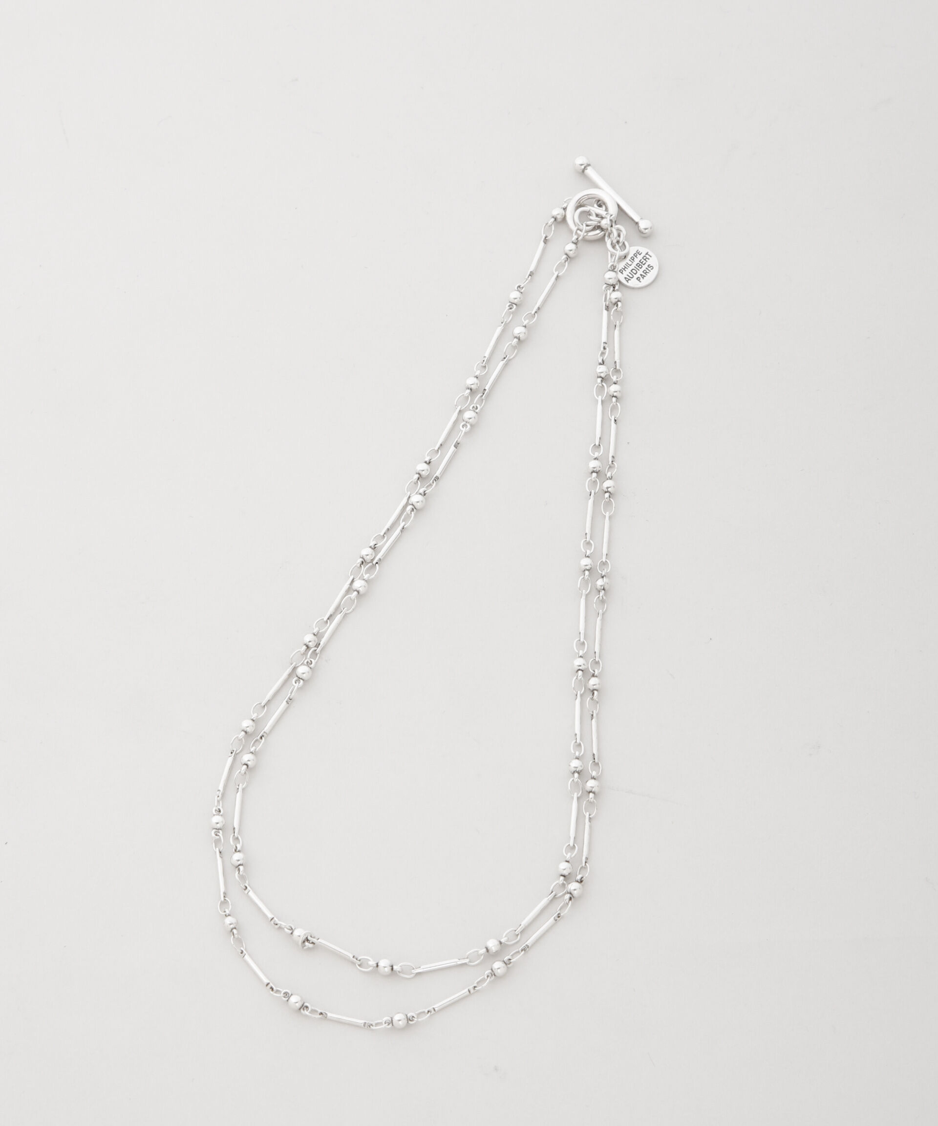 nano･universe「PHILIPPE AUDIBERT/Garnet double necklace」|ネックレス|