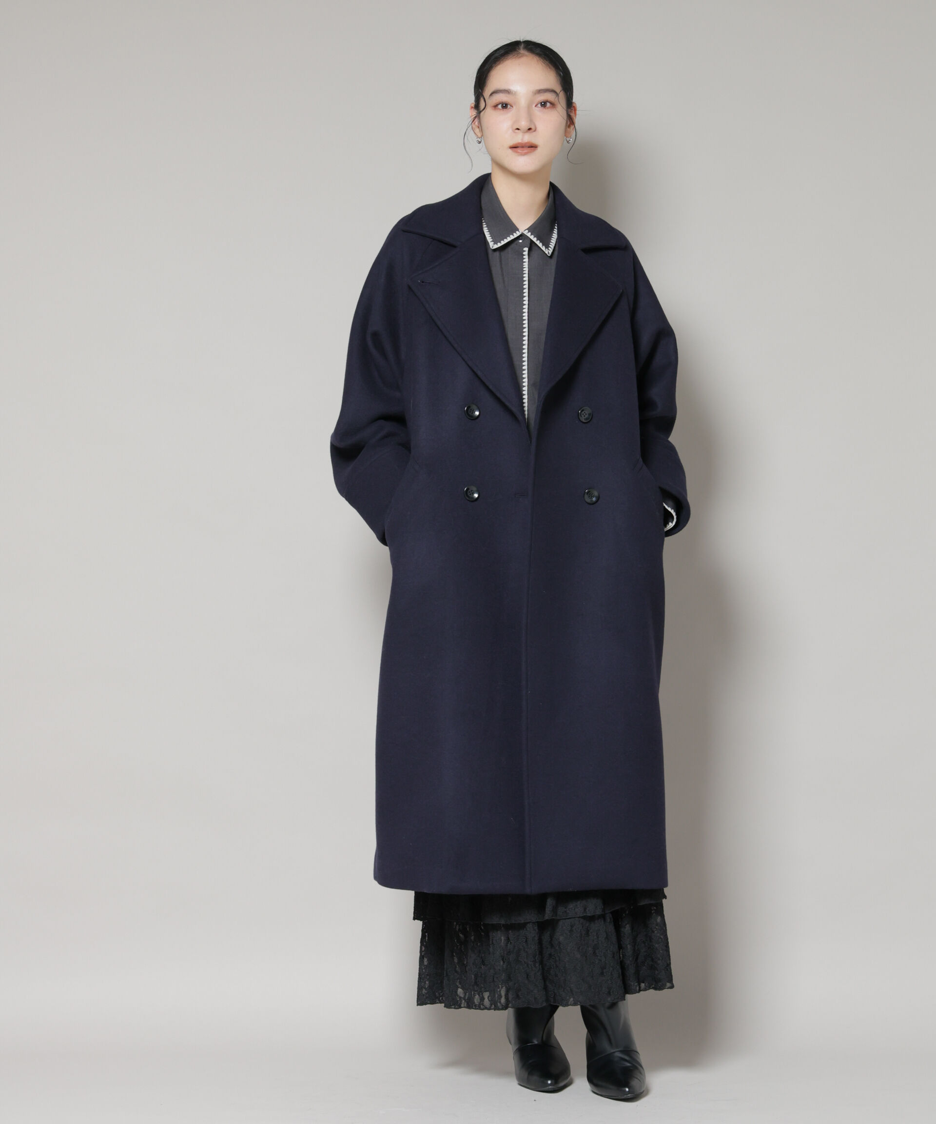 nano･universe「WooLoop コクーンダブルコート」|その他|