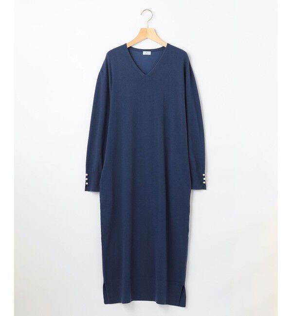 組曲「【洗える】Ｖネックニット ワンピース」|ワンピース|