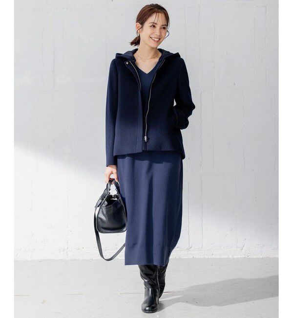 組曲「【洗える】Ｖネックニット ワンピース」|ワンピース|