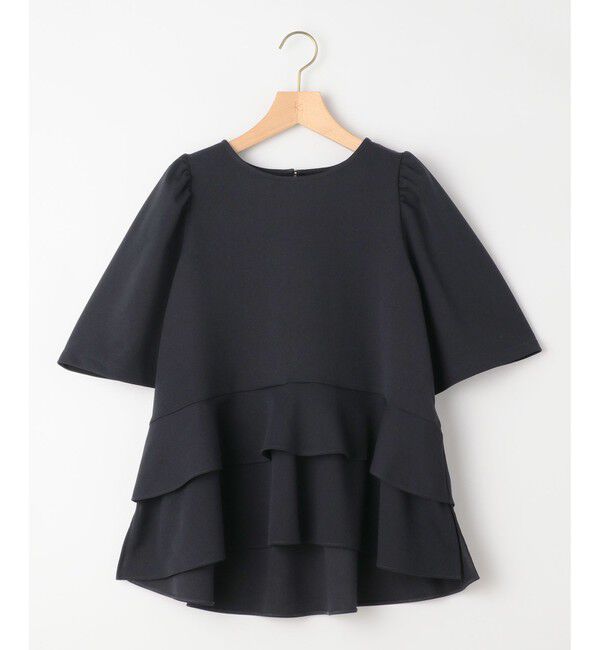 組曲「【接触冷感・吸湿・UVカット】ジョーゼットジャージーフリルブラウス」|シャツ・ブラウス|