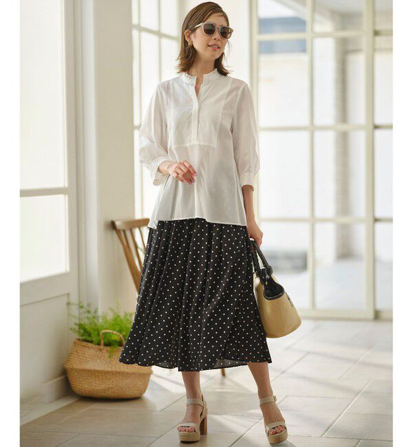 組曲「【WEB限定】ドットプリントデシン フリルパンツ」|その他|