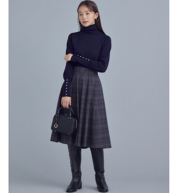 組曲「【WEB限定カラーあり】ウールライクストレッチ フレアスカート」|スカート|