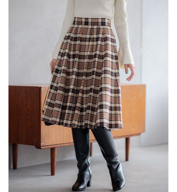 組曲「【WEB限定カラーあり】ウールライクストレッチ フレアスカート」|スカート|
