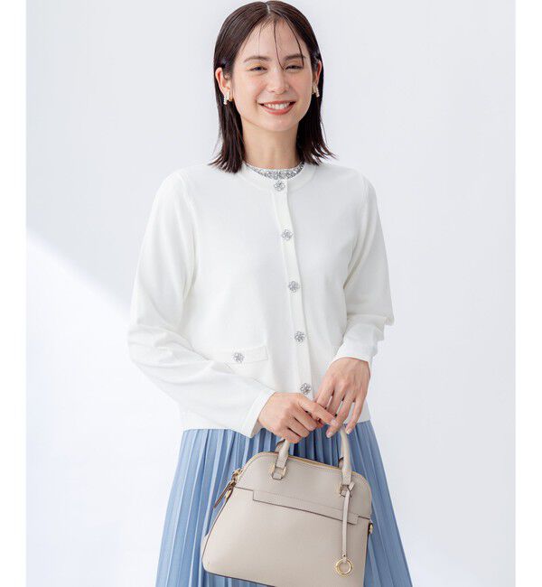 組曲「【WEB限定】ビジューニット ジャケット」|カーディガン|