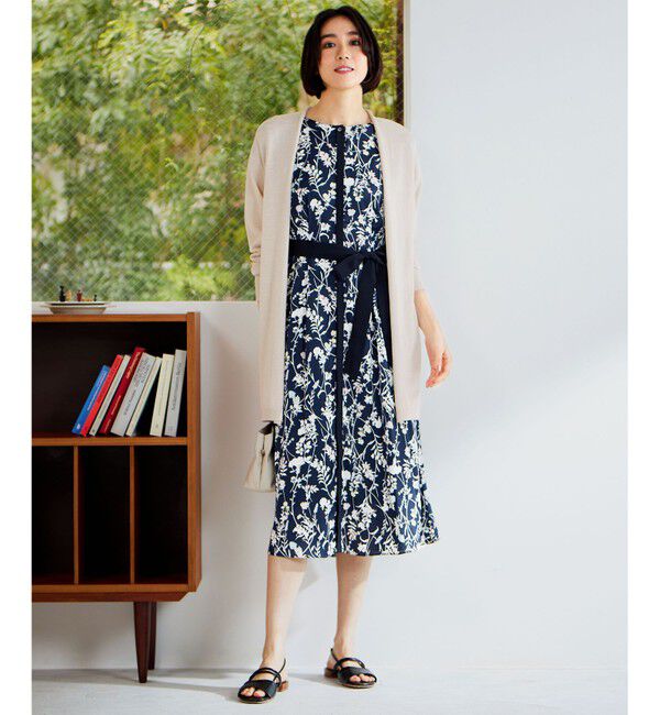 自由区「【ご好評につき追加生産・新色追加】ハーバルフロープリント ワンピース」|ドレス|