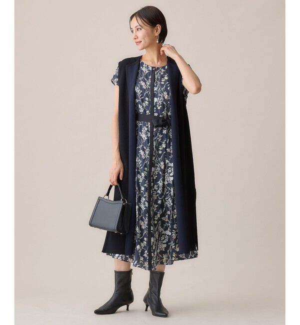 自由区「【ご好評につき追加生産・新色追加】ハーバルフロープリント ワンピース」|ドレス|