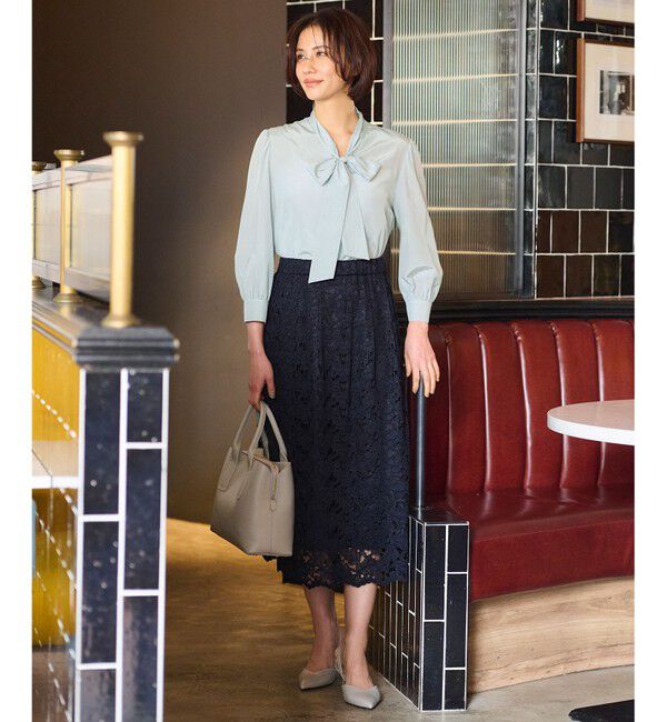 自由区「【セットアップ対応・洗える・XSサイズあり】レースコンビ スカート」|スカート|