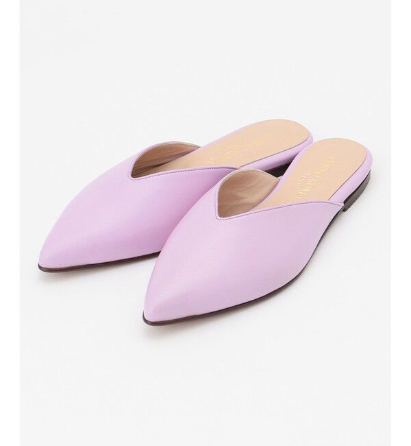 自由区「【CORSO ROMA】フラット ミュール」|ローファー|ライラック系