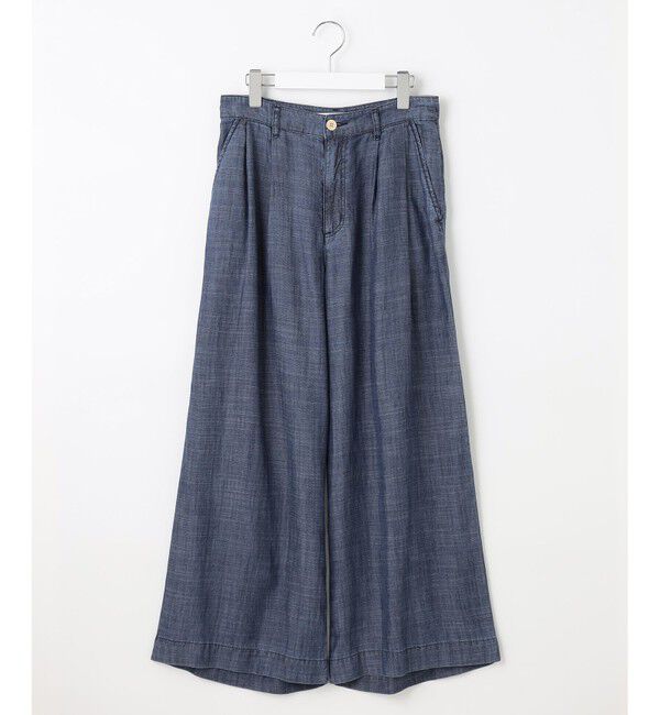 自由区「【洗える・XSサイズあり】テンセルリネンデニムワイド パンツ」|その他|