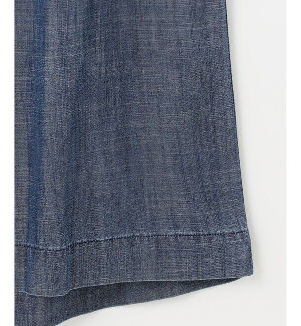 自由区「【洗える・XSサイズあり】テンセルリネンデニムワイド パンツ」|その他|