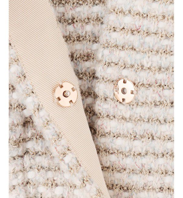 自由区「ツイード調ニット ジレ」|ベスト・ジレ|