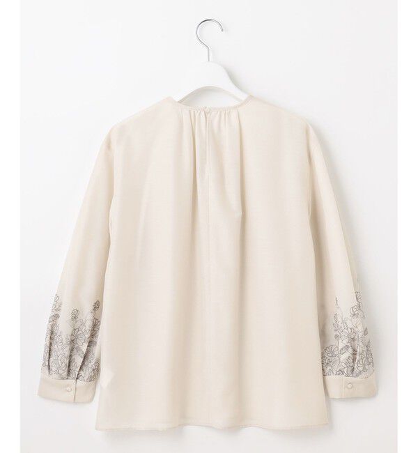 自由区「【洗える】シアーエンブロイダリープルオーバー ブラウス」|シャツ・ブラウス|