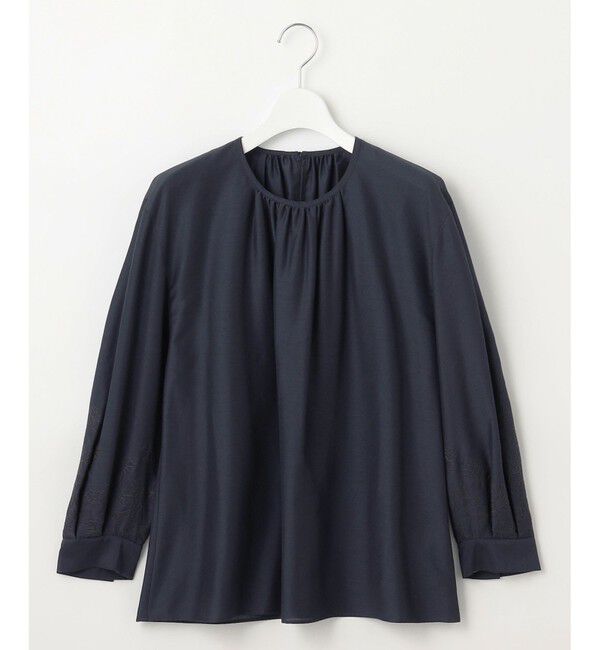自由区「【洗える】シアーエンブロイダリープルオーバー ブラウス」|シャツ・ブラウス|