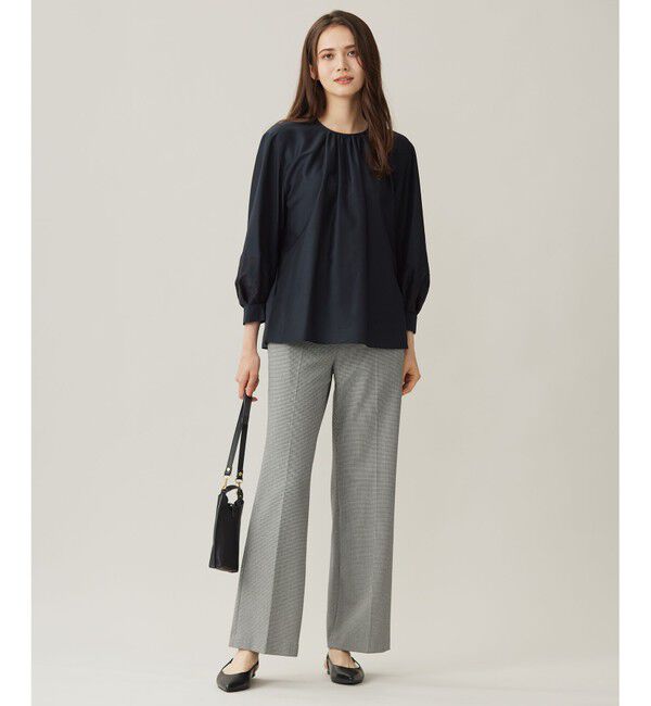 自由区「【洗える】シアーエンブロイダリープルオーバー ブラウス」|シャツ・ブラウス|