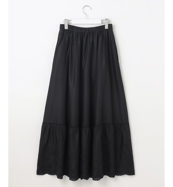 自由区「【カタログ掲載・接触冷感・洗える】エンブロイダリーローンティアード スカート」|スカート|