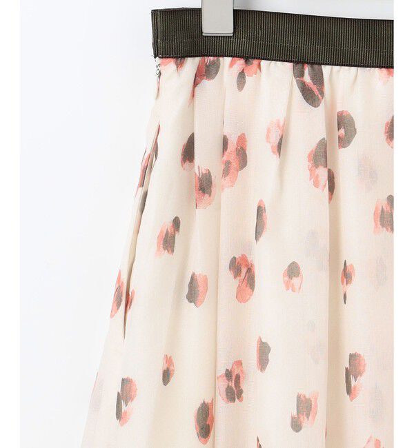自由区「【洗える】グラデーションペタルプリント スカート」|スカート|