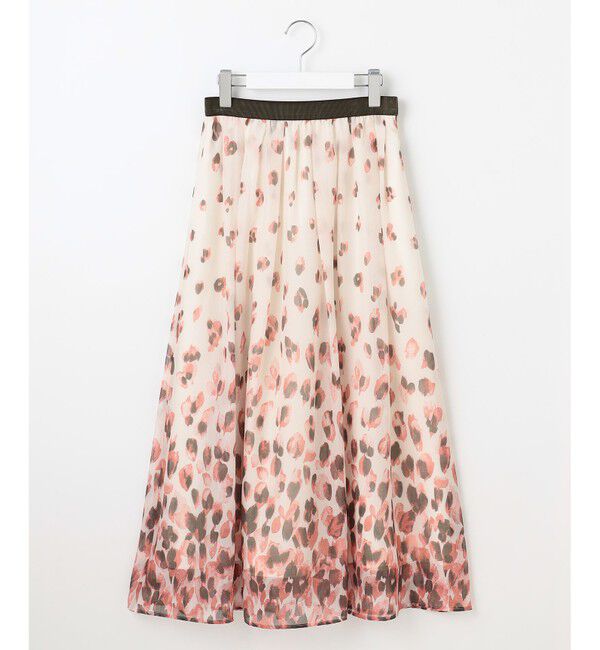 自由区「【洗える】グラデーションペタルプリント スカート」|スカート|