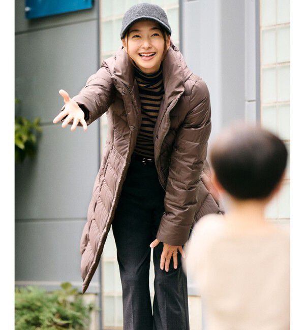 23区「【VERY掲載/新色追加】シレータフタ ロング ダウンコート」|ダウン|