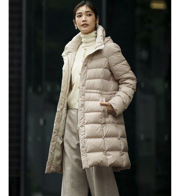 23区「【VERY掲載/新色追加】シレータフタ ロング ダウンコート」|ダウン|