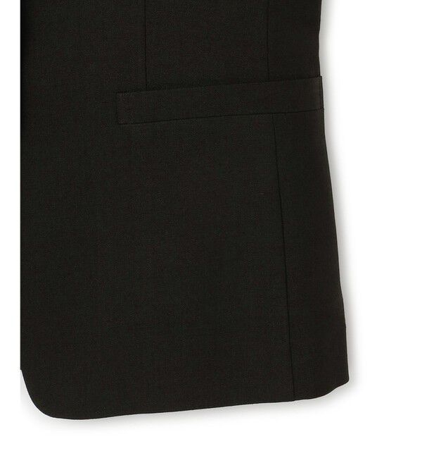 23区「【洗える/セットアップ対応】アイアスマットストレッチ ノーカラー ジャケット」|ノーカラージャケット|