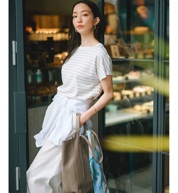 23区「【CLASSY.6月号掲載/洗える】リネンレーヨンストレッチ ワイドパンツ」|その他|