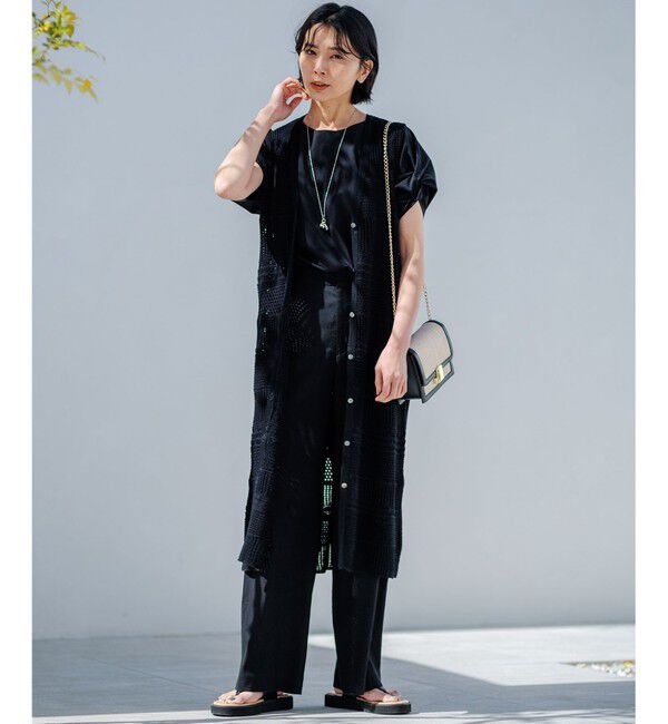 23区「【CLASSY.6月号掲載/洗える】リネンレーヨンストレッチ ワイドパンツ」|その他|